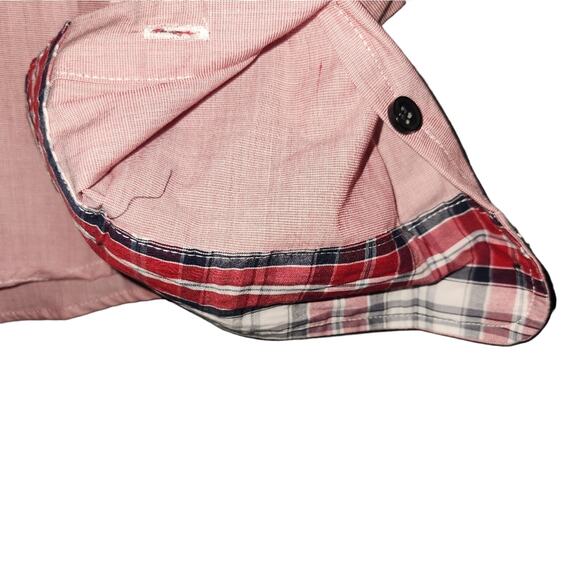 Something Strong Red Button-Up Long Sleeve Shirt Medium - Picture 5 of 9